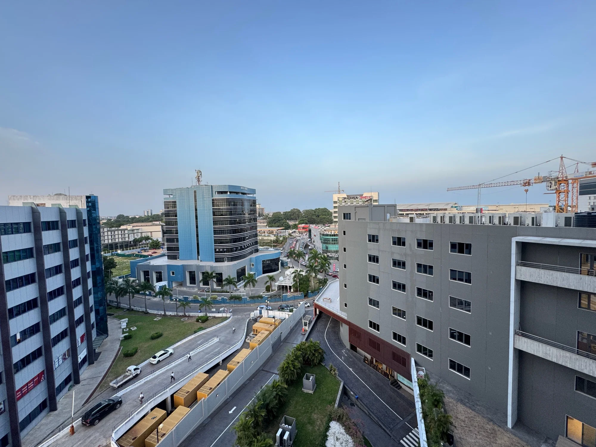 Airport City skyline in Accra, Ghana